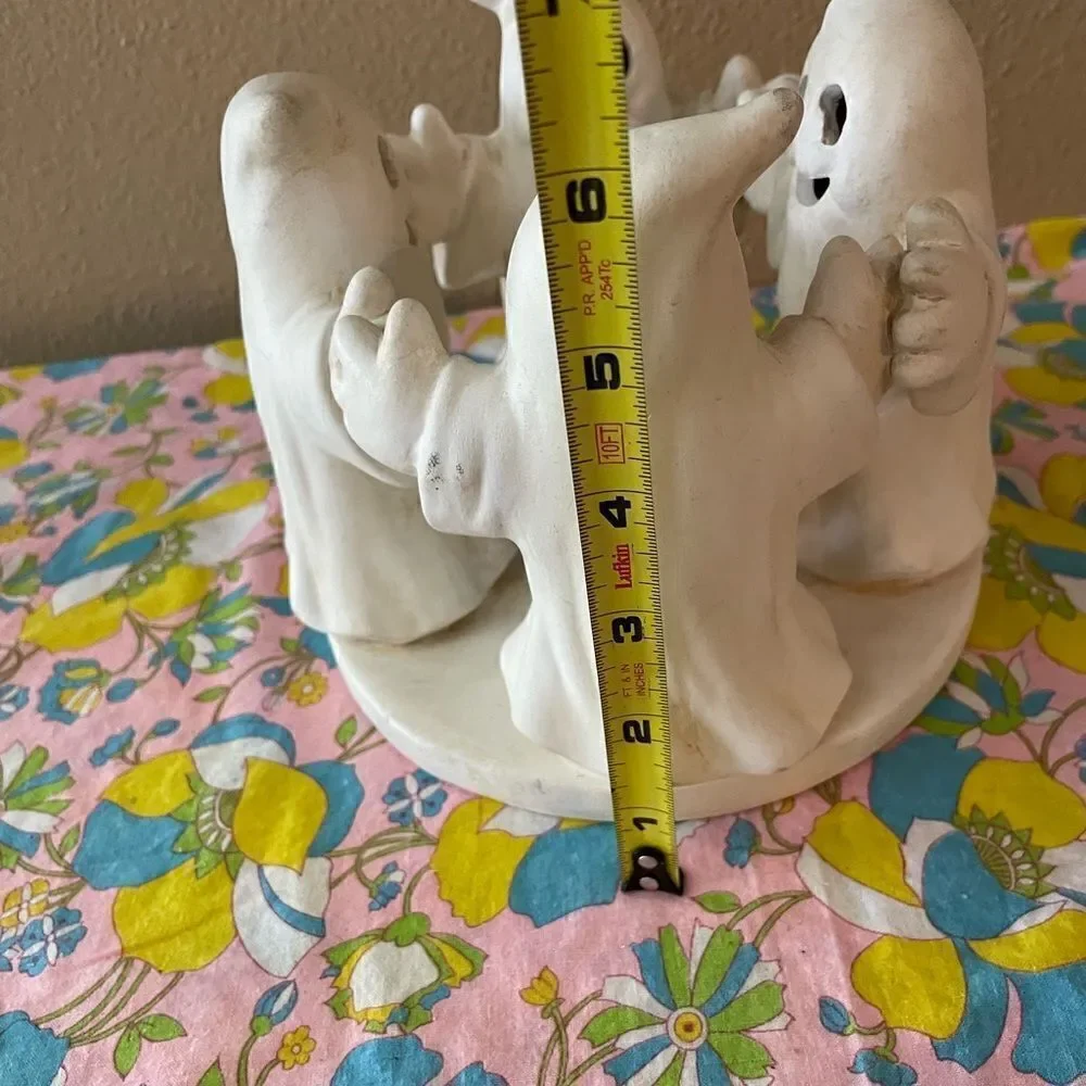 PENCO Vintage Four Ghost Candle Ceramic Holder